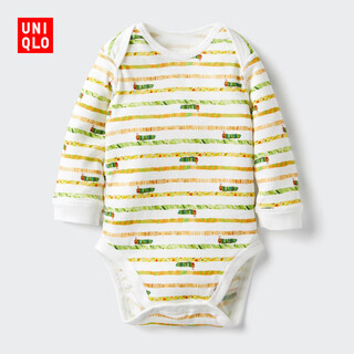 Uniqlo infant baby ut picture book cooperation series hip covering long sleeve 1 piece packing cover 481842 01 milky white 90cm