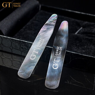 Gensz gt gensz collar support cufflinks abalone shell combination set black butterfly shell black butterfly collar support 6*1cm