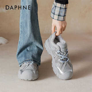Daphne plus velvet dad shoes for women winter 2025 new thick-soled non-slip warm outdoor mountaineering snow shoes cotton shoes
