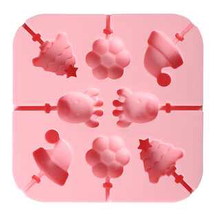 Yusenyi lollipop mold silicone cheese stick mold homemade lollipop handmade hawthorn pear paste candy material christmas hat with cover no specifications