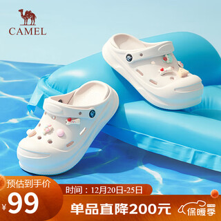 Camel (camel) croc shoes women's fashionable cute shoes flower thick sole heightening sandals l25m533057 off-white 36/37