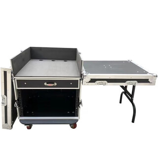 Cabinet professional customization 12u16u flight case audio amplifier aviation cabinet mixer shelf stage empty chassis 12u single layer rear opening small door 2 models