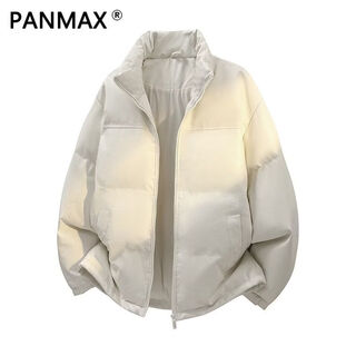 Panmax new stand collar american versatile casual cotton coat warm cotton coat winter coat loose thickened bread coat white m recommended 110-130jin jin equals 0.5 kg