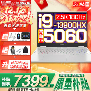 七彩虹（Colorful）隐星G16 Pro 2025年旗舰版16英寸14代酷睿i9 RTX5070Ti/5080显卡P16 Pro轻薄设计游戏本笔记本电脑 i9-13900HX 5060 16G 1