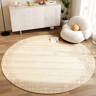 Sanqi tiger rocking chair special carpet round bedroom living room balcony chair floor mat office computer recliner swivel chair foot mat q953 cold wind diameter 60cm small household economical model