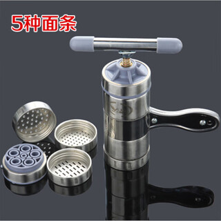 Tuojin imported quality manual stainless steel noodle press from germany, oatmeal dough artifact, luohe fishing bed, household small 5 molds