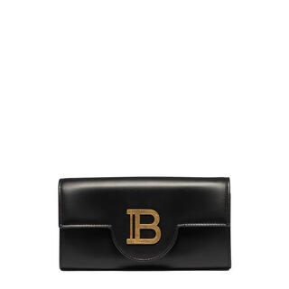 Balmain fw25 light luxury women's b buzz signature chain wallet black one size