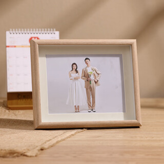 Dried flower specimen hollow three-dimensional empty frame table solid wood texture 5-inch 6a4 picture frame white oak color light color a3 interior 29.7*42cm - three-dimensional hollow 1.2-+