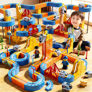 Shangyun anti-gravity magnetic rail car toy boy educational child children's toy 3-6 years old birthday gift diy assembly