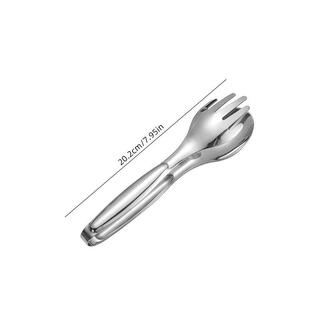 Zhutu supor's same style stainless steel hand-shaped food tongs salad bread barbecue tongs food tongs cooking tools barbecue tongs silver