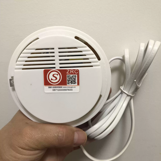 Smoke alarm fire smoke sensor with wire for home kitchen 220v plug-in special alarm fire probe 220v smoke and gas integrated