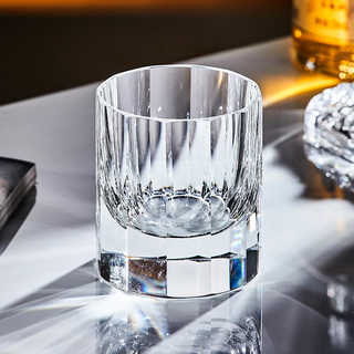 Dshcote crystal glass high-end k9 hand-carved high-end japanese whiskey glass foreign wine glass k9 twelve light range transparent color