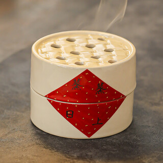 Shantou lincun creative ceramics rijindou gold smoked stove household chinese steamer ornament is booming