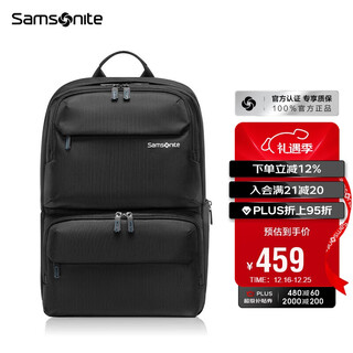 Samsonite computer bag backpack 15.6-inch men's and women's backpack business commuting travel bag large capacity christmas gift