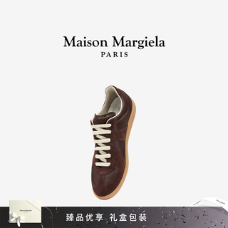 Maison margiela black virtue training shoes stitching sports shoes casual commuting flat shoes men's shoes t2264 chocolate color 42