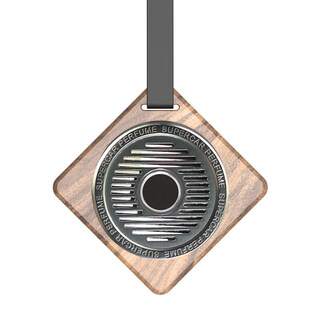 High-end car fragrance black walnut log car fragrance creative car air outlet decoration car pendant gift box new enjoy-square-blue flavor