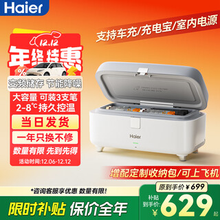 Haier travel model gemini ice box insulin refrigerator box portable large capacity outdoor household products car refrigerator
