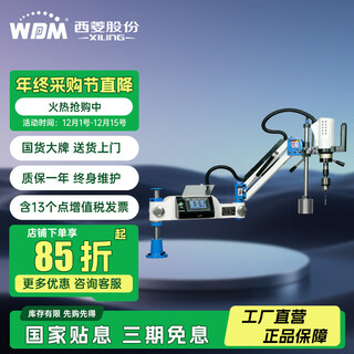 Xiling electric servo handheld small rocker arm drilling and tapping all-in-one machine high-precision drilling and tapping cnc tapping machine fully automatic pj-1300-m12 (national standard m3-m12) 600w