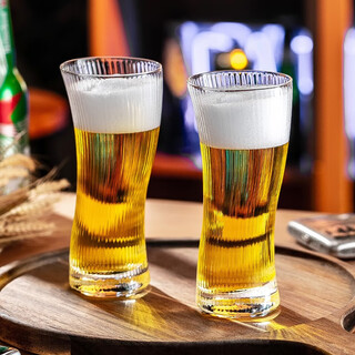 Genas s-shaped creative beer mug, home craft beer mug, commercial bar drinking glass, restaurant juice mug, two