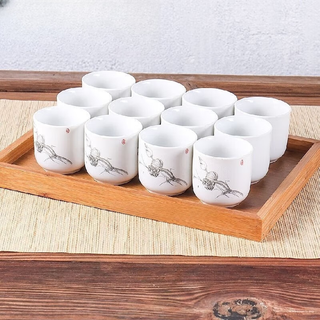 Topology jingdezhen blue and white porcelain wine cup 2 for two families, ceramic cup tea cup set white wine cup tea cup qinghe 100 howard johnson cup 12 with tray