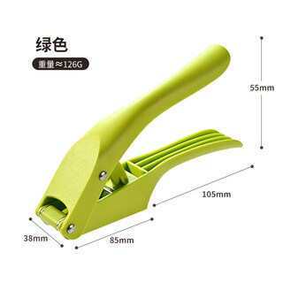 Tuojin imported quality multi-functional garlic press from germany, garlic cutting artifact, manual garlic press, household garlic slicer, garlic stirrer, green dual-purpose garlic press