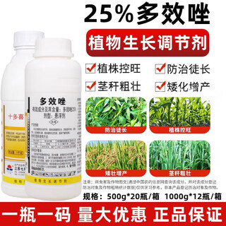 25% paclobutrazol fruit tree, mango growth control, shoot dwarfing agent, wheat adjustment and yield increase plant growth regulator 500g (full box of 20 bottles)