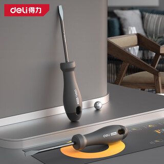Deli home series high hardness chromium vanadium steel slotted screwdriver screwdriver screwdriver repair tool ht1106