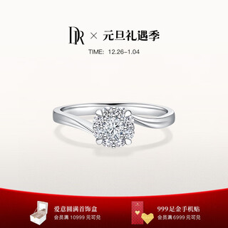 Dr proposal diamond ring believe simple luxurious romantic bouquet holiday gift total about 20 points 10 points h color si1