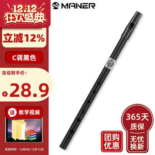 Mann musical instruments irish whistle student playing beginner six-hole recorder c-top recorder tin flute instrument