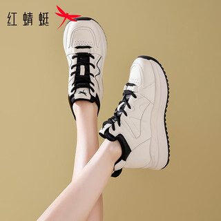 Red dragonfly women's shoes winter fashion new sneakers women's thick sole heightening casual shoes women's epb45205m/black 36