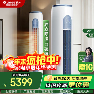 格力（GREE）云逸II 2匹  一级能效 变频冷暖 自清洁 智能WiFi 大风量 客厅圆柱立式柜机空调 云逸 WiFi智控 2匹