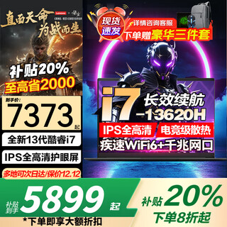 联想拯救者Y7000P笔记本电脑游戏本 2025【补贴20%】RTX5060满血独显大学生设计师可选小新/悦系/Think i7-13620H 32G内存 1T固态丨升级悦系 全新升级 10w+买手力