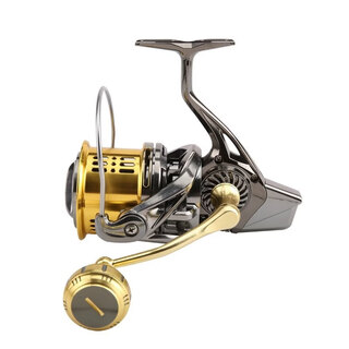 He jiagong japan's imported technology high-end long-range cast anchor fish wheel parallel guide rod structure 20-axis all-metal spinning wheel fishing reel cable guide rod 10000 type shallow cup (with pe cable included) others x left and right hand interchangeable type