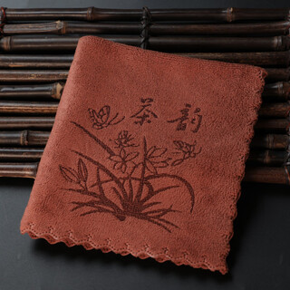 Jieyi thick absorbent tea towel tea cloth high-end household kung fu tea towel tea set towel coffee table tea table cloth rag tea table mat tea rhyme tea towel (3 times absorbent)