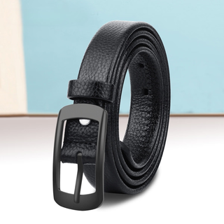 Lism shopping mall same style high-end belt fashion genuine leather belt for women comfortable and versatile decorative cowhide style one black buckle 100cm