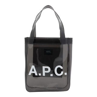 A.p.c. men's shoulder bag for daily carrying, water repellent, large capacity, easy to clean, transparent material, black, one size fits all