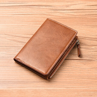 Other/other card holder men's ultra-thin multi-card slot large-capacity id storage coin purse driver's license card holder compact bank card holder brown
