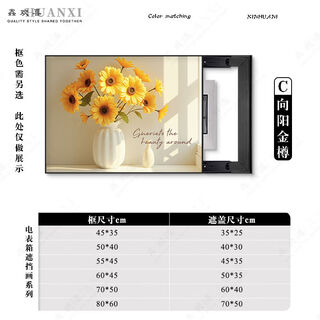Fantasy healing sunshine green plant painting restaurant electric box push-pull switch box blocking hanging picture xiangyang jinzun c model 50x40cm (blocking 40x30cm) right push-pull (crystal surface most users choose golden picture frame tile wall contact customer service