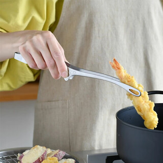 Miss pot and mr. chef, japanese-made original imported cooking tongs, barbecue tongs, non-slip and anti-scalding barbecue tongs, steak tongs, home kitchen food tongs, bi-monthly stainless steel tongs