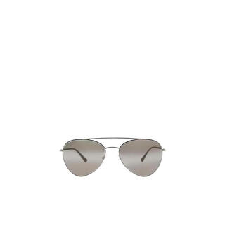 Prada's new women's sunglasses, anti-uv, pilot style, street photography, sun protection, sun protection, driving sunglasses, big face, slimming, gray 57