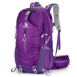Smvp outdoor sports mountaineering bag hiking bag men's and women's large capacity mountaineering backpack off-road water-repellent backpack purple 30l