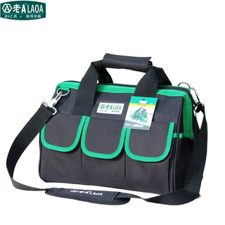 Tmjd miss old a tool bag storage bag repair bag electrician bag green and black oxford cloth multi-functional storage sn8604 13-inch shoulder bag la212818