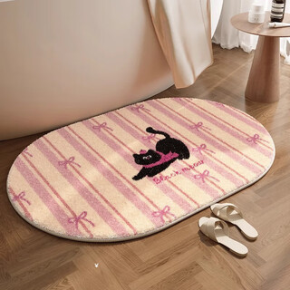 Inshang dopamine bathroom floor mat plush bathtub side absorbent foot mat bathroom anti-splash carpet toilet non-slip mat