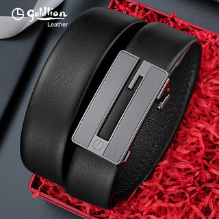 Goldlion belt men's automatic buckle inner buckle belt business trouser belt gift box new year's gift