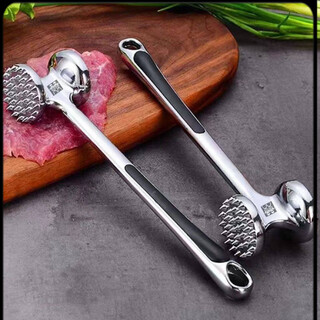 Xideli pine meat hammer german doubledeli304 stainless steel kitchen meat steak beef double-sided hammer home 304 stainless steel beef hammer 1