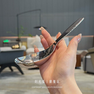 Yonghuan export short-handled serving spoon stainless steel large male spoon household rice spoon soup spoon serving spoon landlord spoon bright 1 piece