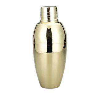 Fantasy shaker, three-stage classical shaker, 500ml milk tea shop complete set of bartender mixing utensils, gold-plated