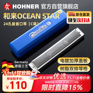 Hohner german 24-hole polyphonic harmonica 2540/48c advanced adult beginner student professional playing harmonica