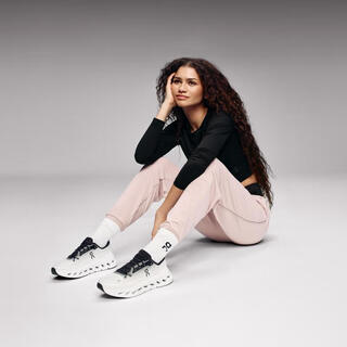 On women's sports training shoes all-weather comfort energy return cushioning lightweight support black _ ivory 36