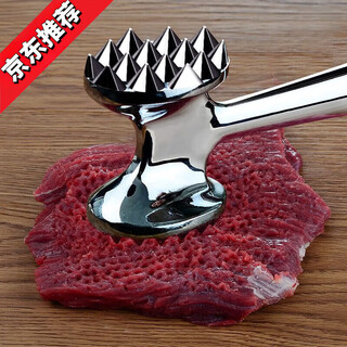 Erxu german quality kitchen meat hammer 304 stainless steel steak steak household pork chop hammer anti-slip double-sided solid meat hammer